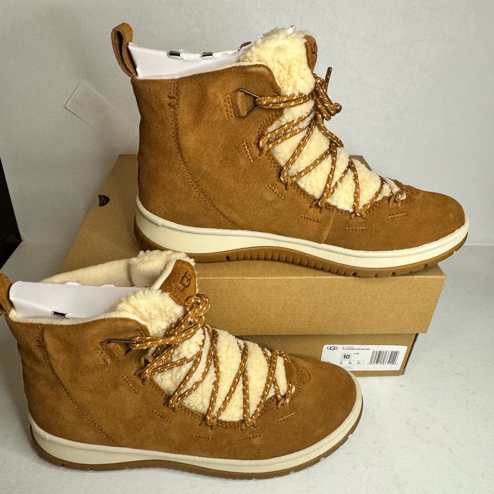 Ugg Lakesider Heritage Mid Ankle Boots casual classic style unisex comfy - Picture 3 of 9